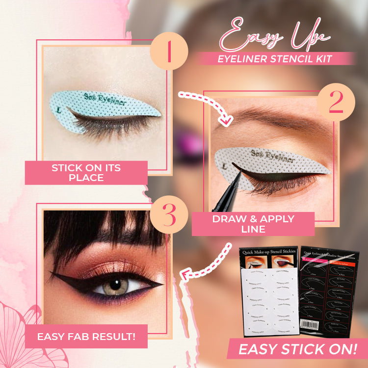 Perfect Wings Eyeliner Stencil Kit