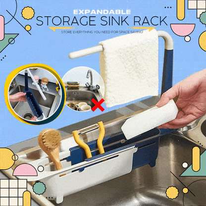 Expandable Storage Sink Rack